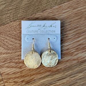 NWT gold disc earrings from Kenneth Jay Lane